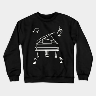 piano music jazz Crewneck Sweatshirt